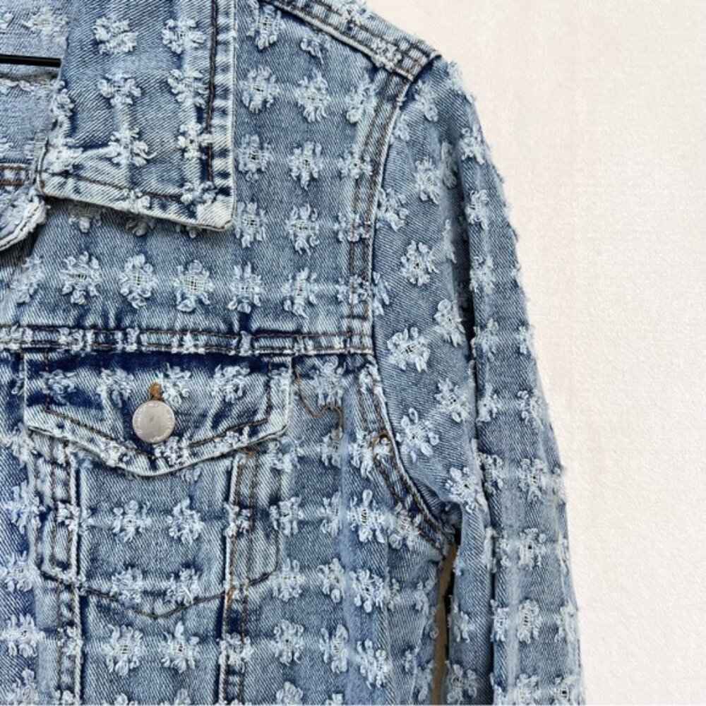 Distressed Denim Jacket - Picture 3 of 4